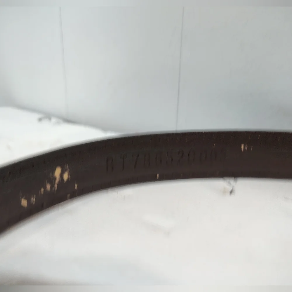 Fossil Brown Leather Belt Gold Buckle Men’s 39.5” Classic Casual Dress‎